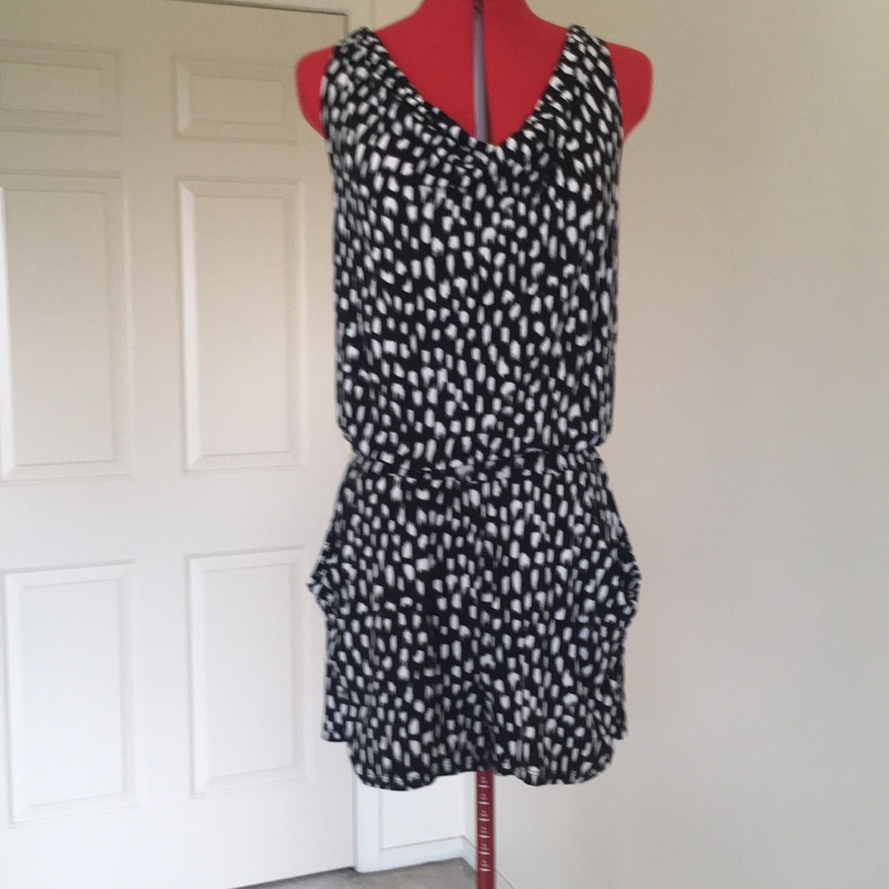 Black and white romper by Three Dots